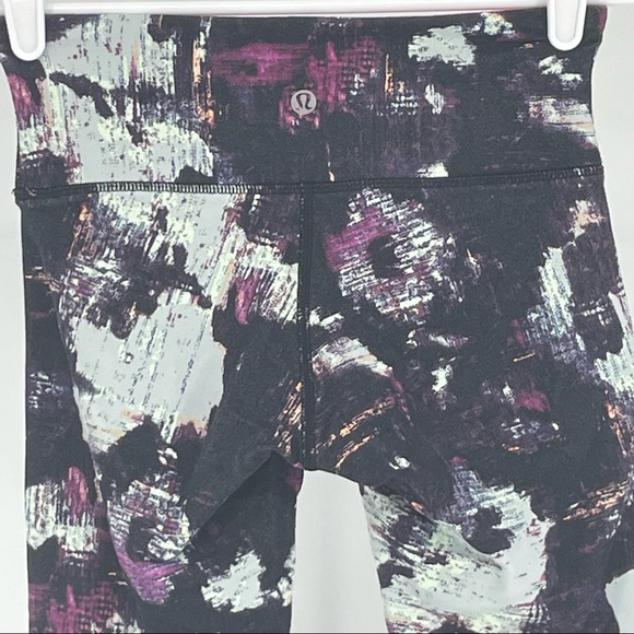 LULULEMON WUNDER UNDER CROP III LEGGINGS KARA BLOSSOM MULTI 4 - Picture 9 of 11